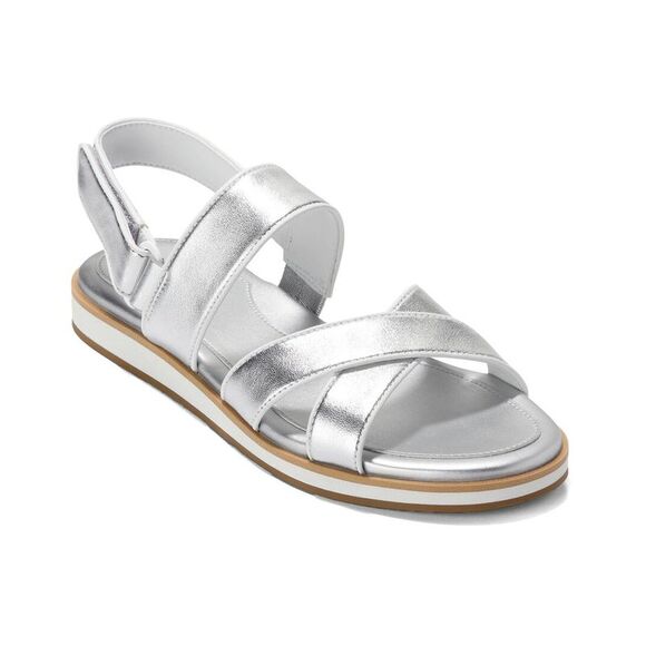 Cole Haan Mirabelle Leather Sandal, Metallic - Picture 1 of 4